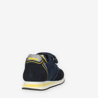 Blauer Kids Quick Sneakers blu e gialle da bimbo