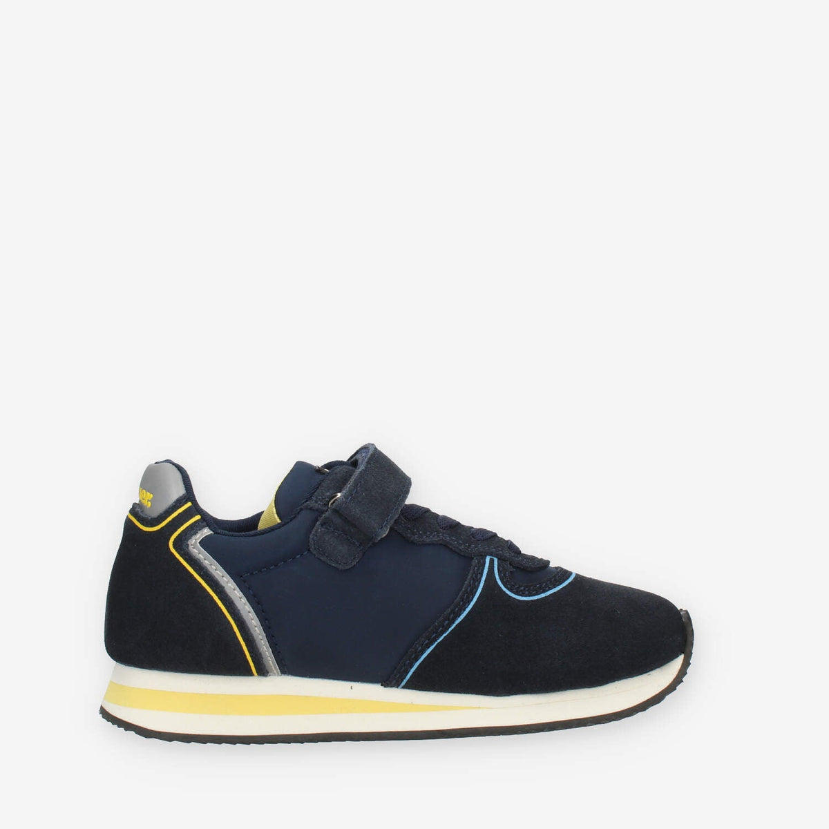 Blauer Kids Quick Sneakers blu e gialle da bimbo