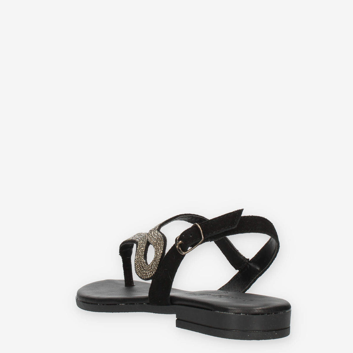 Igi&Co Sandali infradito neri con strass