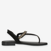 Igi&Co Sandali infradito neri con strass