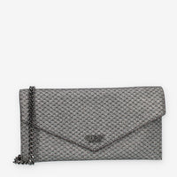 Guess Ever Mini Pochette glitterata argento