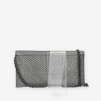 Guess Ever Mini Pochette glitterata argento