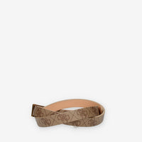 Guess Alexie Cintura beige da donna con fibbia rettangolare con logo