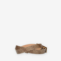 Guess Alexie Cintura beige da donna con fibbia rettangolare con logo