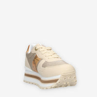Alviero Martini Sneakers linea junior beige e Geo Classic con glitter