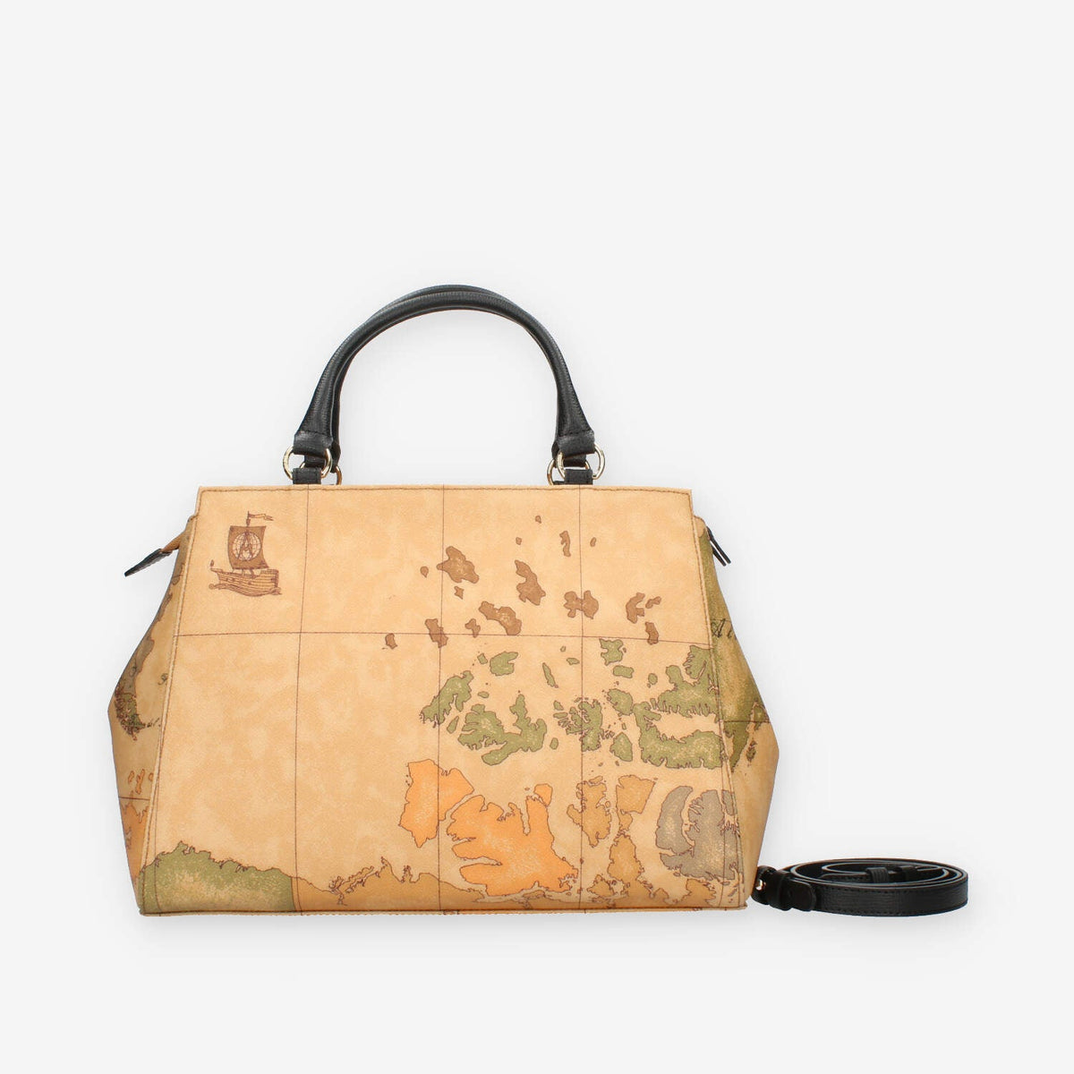 Alviero Martini Prima Classe Borsa a mano con tracolla Geo Classic e nera