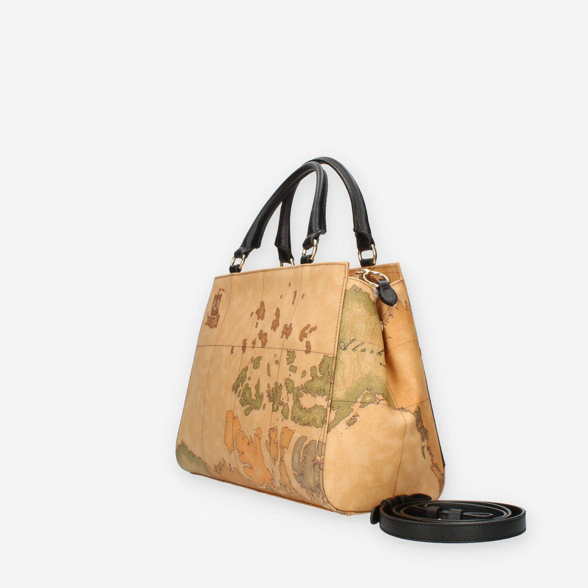 Alviero Martini Prima Classe Borsa a mano con tracolla Geo Classic e nera