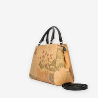 Alviero Martini Prima Classe Borsa a mano con tracolla Geo Classic e nera