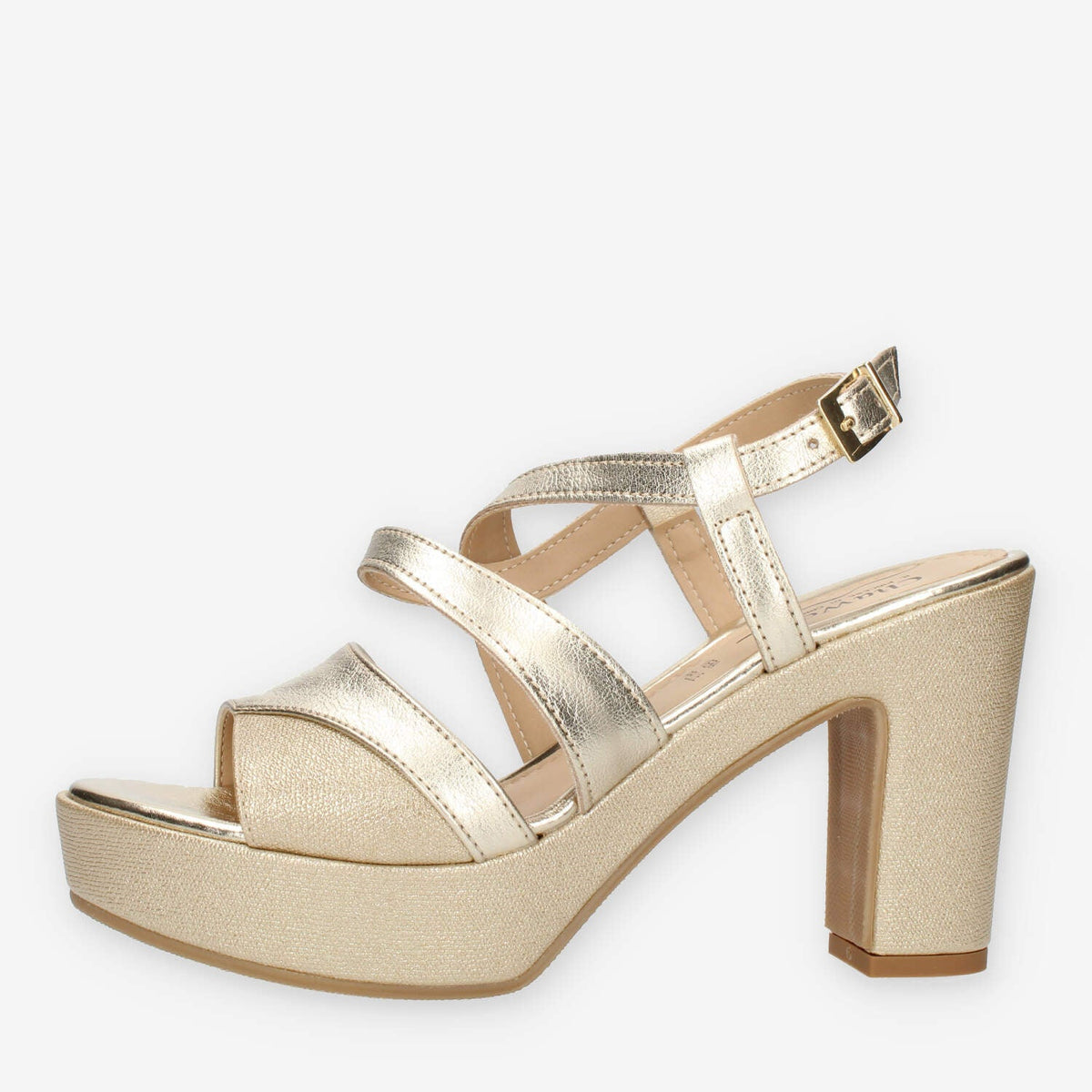 Clia Walk Sandali platino con tacco