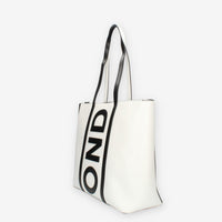 John Richmond Borsa Shopping bianca e nera