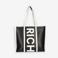 John Richmond Borsa Shopping bianca e nera