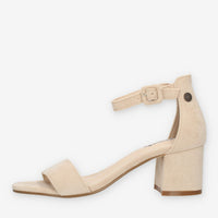 Refresh Sandali beige da donna con tacco