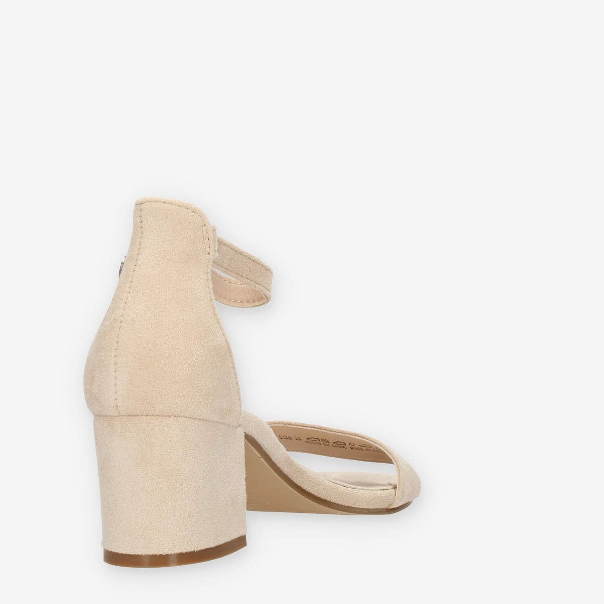 Refresh Sandali beige da donna con tacco