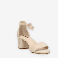Refresh Sandali beige da donna con tacco