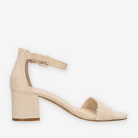 Refresh Sandali beige da donna con tacco