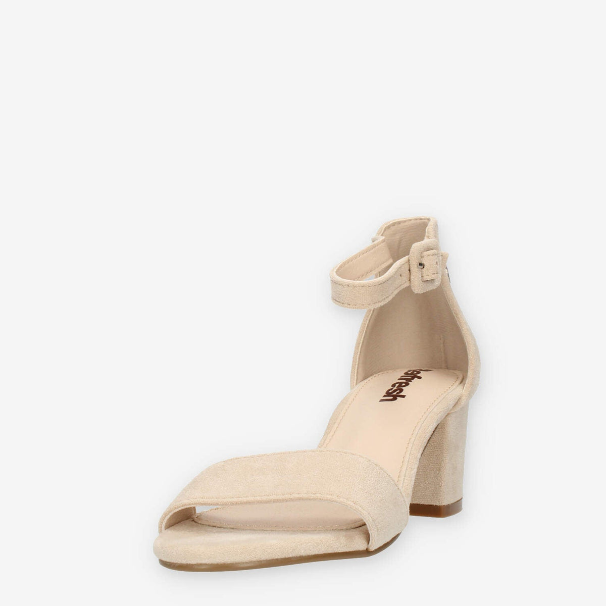 Refresh Sandali beige da donna con tacco