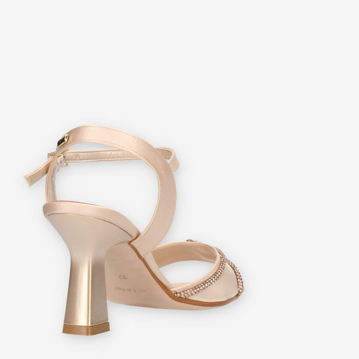 Valleverde Sandali rosa cipria con strass