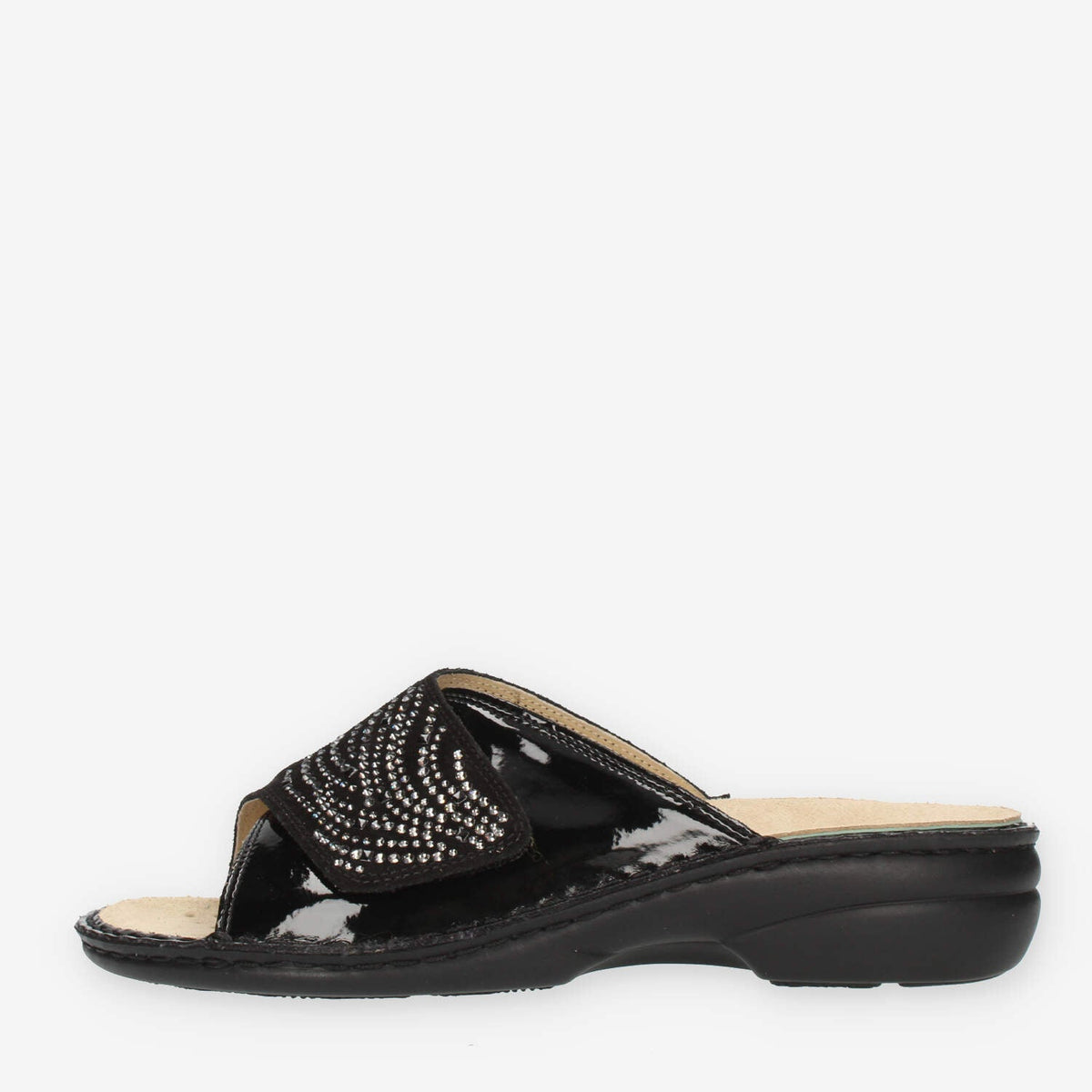 Clia Walk Estraibile 531 Ciabatte nere con strass