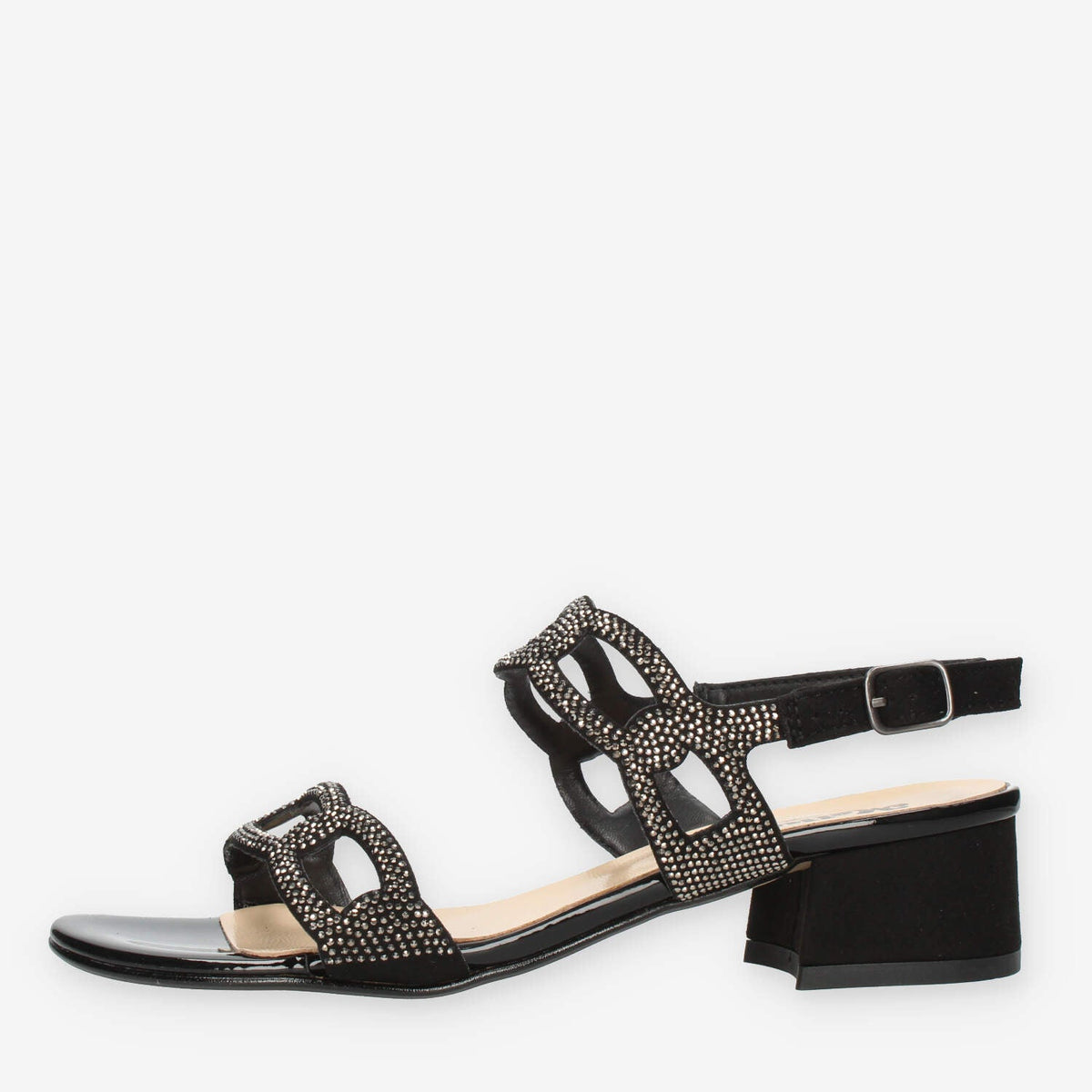 Melluso Melissa Sandali neri con strass