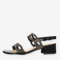 Melluso Melissa Sandali neri con strass