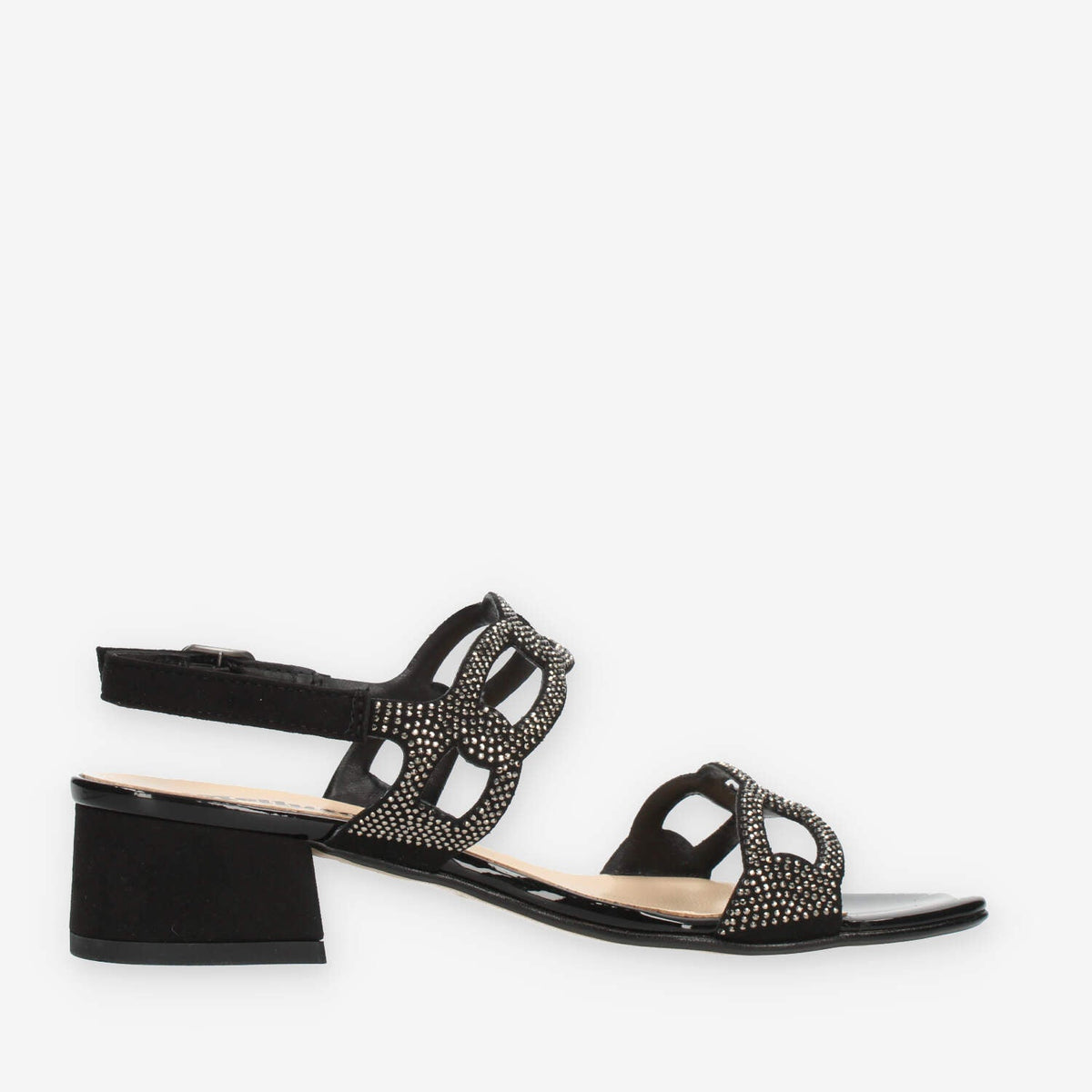 Melluso Melissa Sandali neri con strass