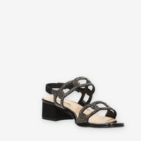 Melluso Melissa Sandali neri con strass