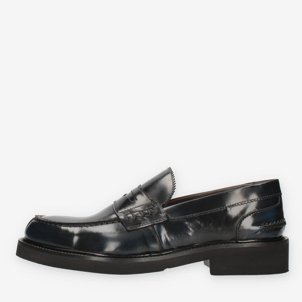 Exton Mocassini blu da uomo modello college