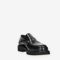 Exton Mocassini blu da uomo modello college