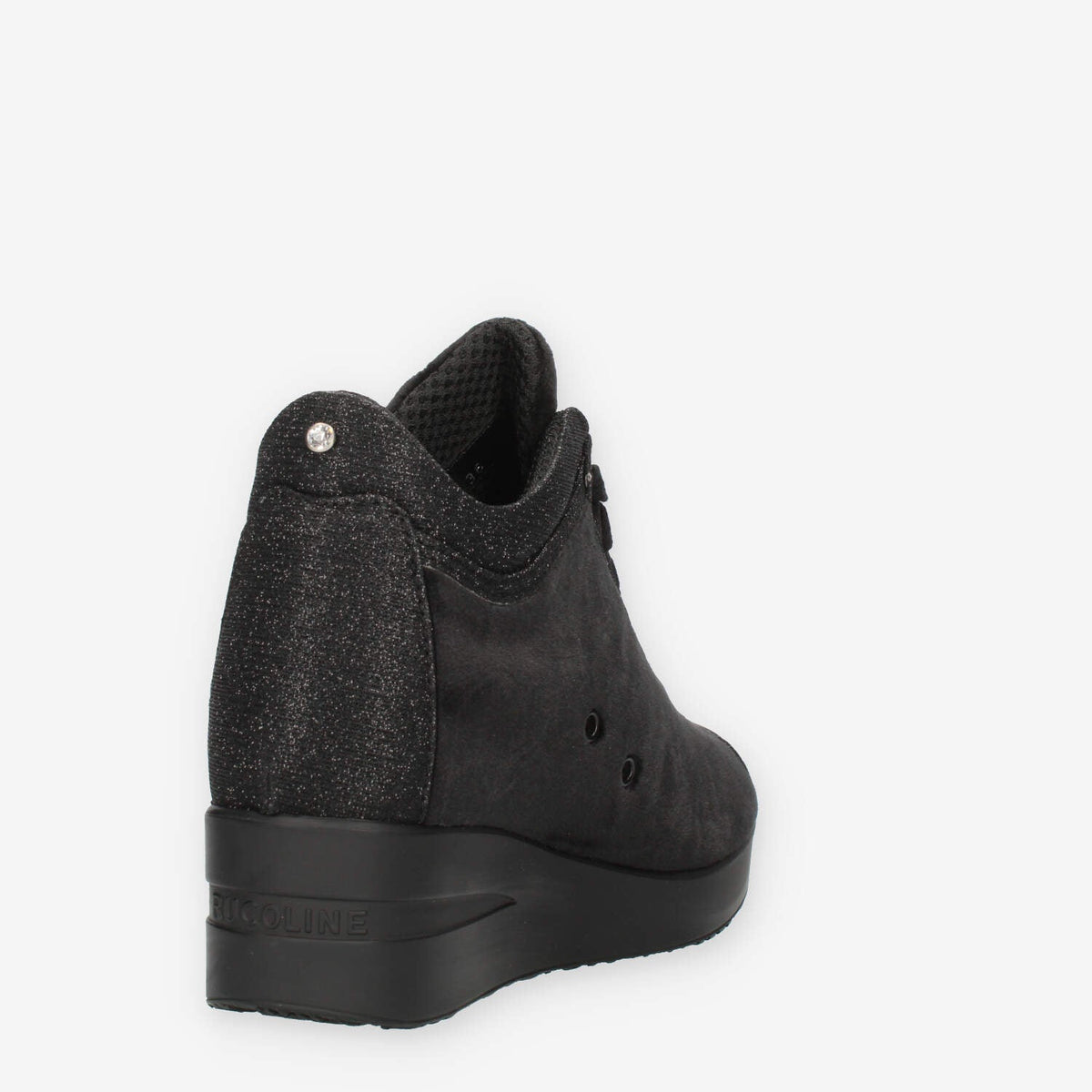 Agile Jackie Sneakers nere in velluto con glitter