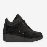 Agile Jackie Sneakers nere in velluto con glitter