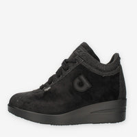 Agile Jackie Sneakers nere in velluto con glitter