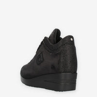 Agile Jackie Sneakers nere in velluto con glitter
