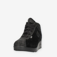 Agile Jackie Sneakers nere in velluto con glitter