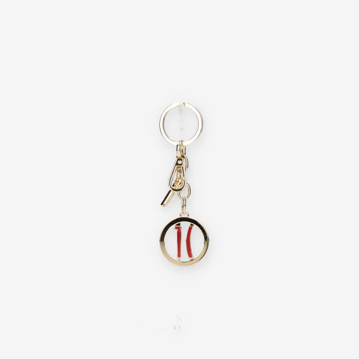 Alviero Martini Prima Classe Portachiavi Charm 1C rosso e oro