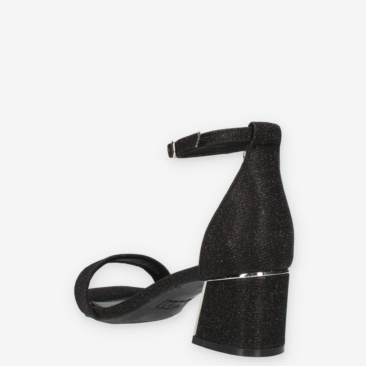 Xti Tentations Sandali neri glitterati con tacco