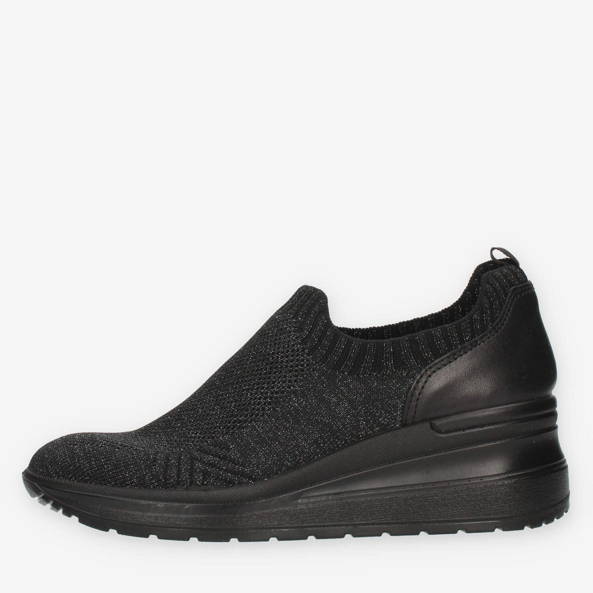 Enval Soft Slip on nere con zeppa