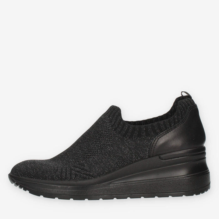 Enval Soft Slip on nere con zeppa