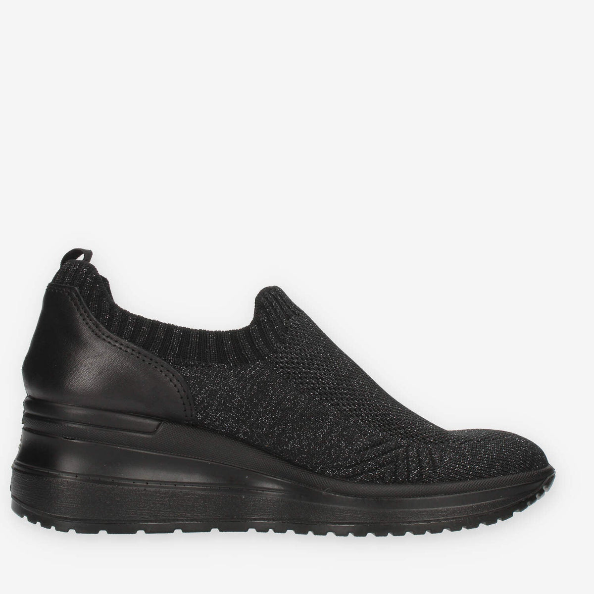 Enval Soft Slip on nere con zeppa