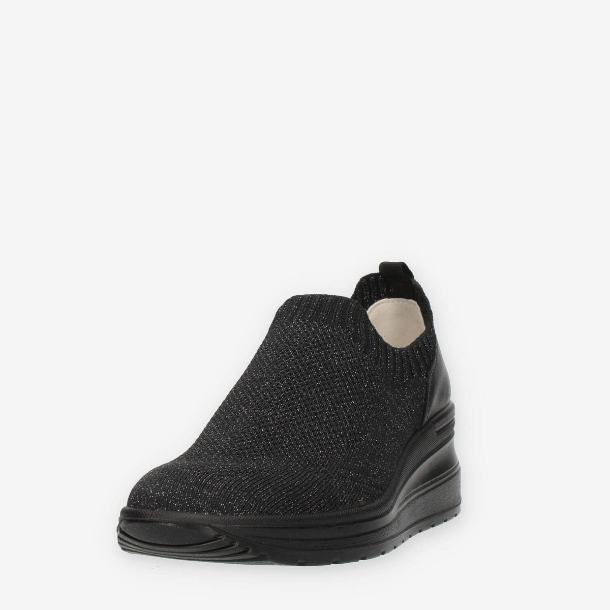 Enval Soft Slip on nere con zeppa