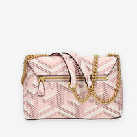 Guess Montreal Borsetta a tracolla a 3 scomparti rosa con lucchetto