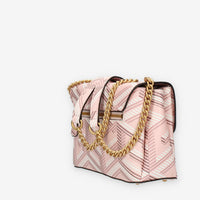 Guess Montreal Borsetta a tracolla a 3 scomparti rosa con lucchetto