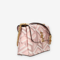 Guess Montreal Borsetta a tracolla a 3 scomparti rosa con lucchetto
