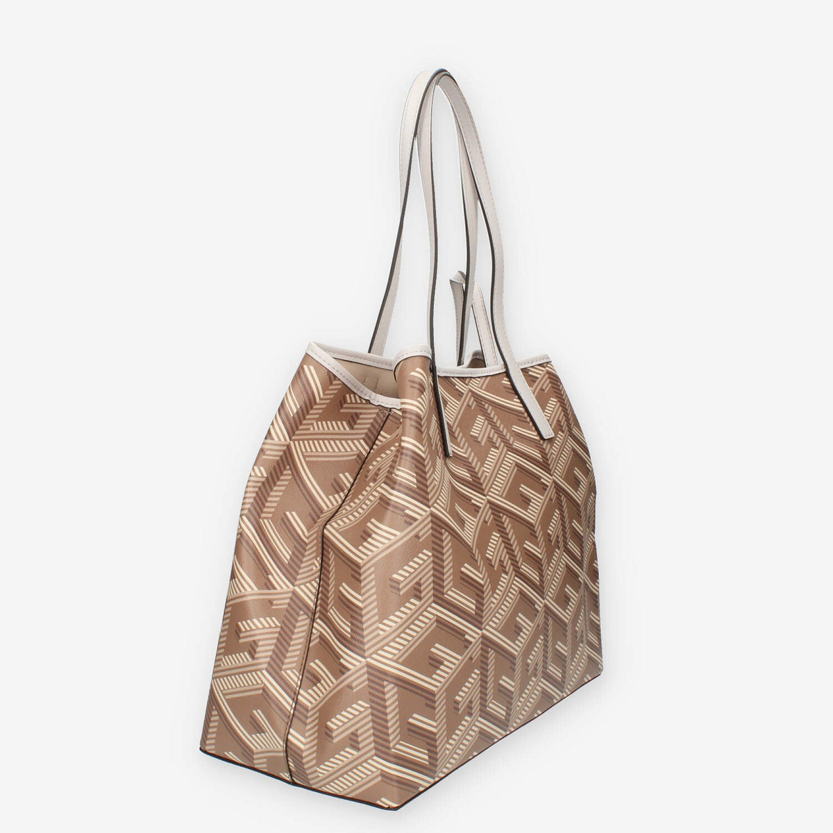 Guess Vikky Borsa Shopping grande taupe con pochette interna