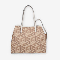 Guess Vikky Borsa Shopping grande taupe con pochette interna