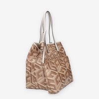 Guess Vikky Borsa Shopping grande taupe con pochette interna