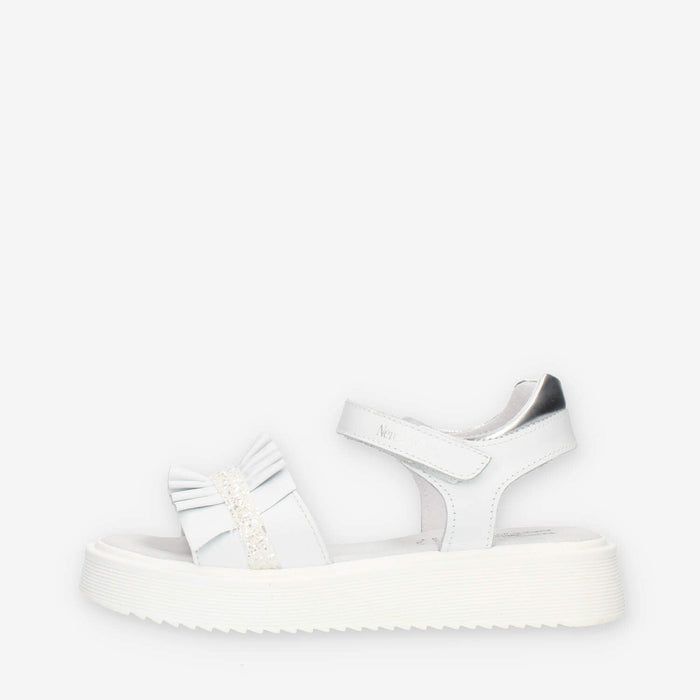 Nero Giardini Sandali bianchi con glitter