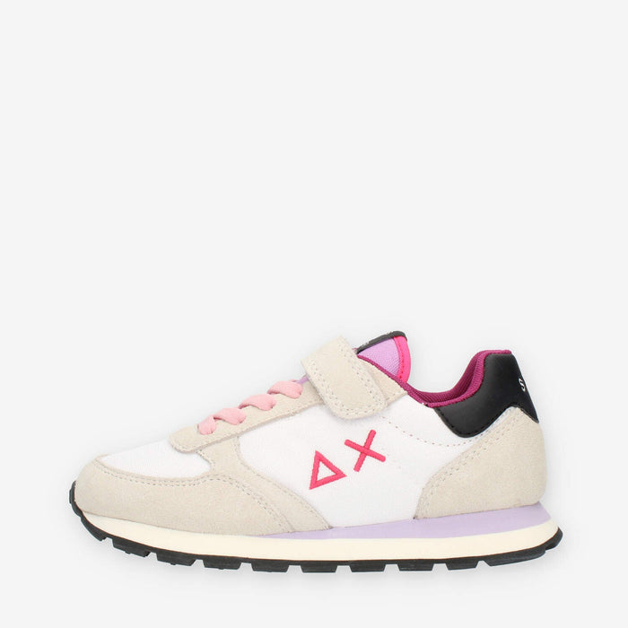Sun 68 Girl's Ally Solid (Kid) Sneakers bianche da bimba