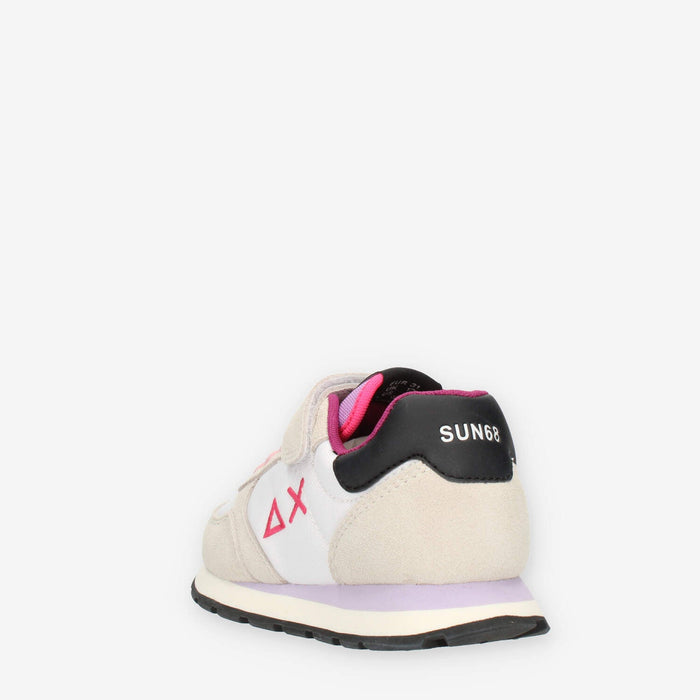 Sun 68 Girl's Ally Solid (Kid) Sneakers bianche da bimba
