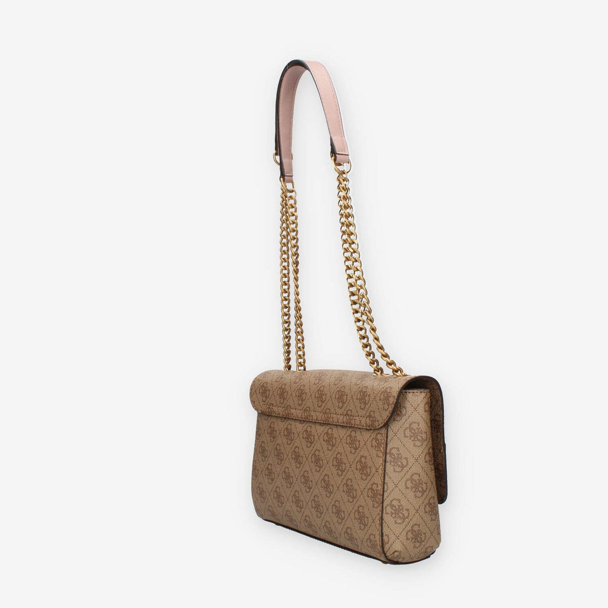Guess Nell Logo Borsa a tracolla beige e rosa