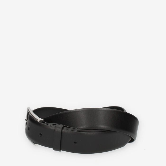 Guess Cintura da uomo nera con fibbia rettangolare
